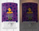 Happy Halloween Ceramic Night Light Compact, UL-Certified, Ideal for Bedroom, Bathroom, Nursery, Hallway, Kitchen, 6x4x3, Multicolor
