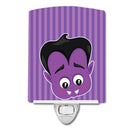 Halloween Dracula Ceramic Night Light Compact, UL-Certified, Ideal for Bedroom, Bathroom, Nursery, Hallway, Kitchen, 6x4x3, Multicolor