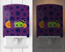 Halloween Boo Ceramic Night Light Compact, UL-Certified, Ideal for Bedroom, Bathroom, Nursery, Hallway, Kitchen, 6x4x3, Multicolor
