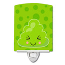 Sushi Wasabi Ceramic Night Light Compact, UL-Certified, Ideal for Bedroom, Bathroom, Nursery, Hallway, Kitchen, 6x4x3, Multicolor