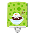 Sushi Bowl Ceramic Night Light Compact, UL-Certified, Ideal for Bedroom, Bathroom, Nursery, Hallway, Kitchen, 6x4x3, Multicolor