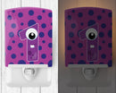Monster Month 1 Ceramic Night Light Compact, UL-Certified, Ideal for Bedroom, Bathroom, Nursery, Hallway, Kitchen, 6x4x3, Multicolor