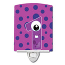 Monster Month 1 Ceramic Night Light Compact, UL-Certified, Ideal for Bedroom, Bathroom, Nursery, Hallway, Kitchen, 6x4x3, Multicolor