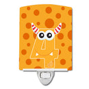 Monster Month 4 Ceramic Night Light Compact, UL-Certified, Ideal for Bedroom, Bathroom, Nursery, Hallway, Kitchen, 6x4x3, Multicolor