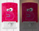 Monster Month 5 Ceramic Night Light Compact, UL-Certified, Ideal for Bedroom, Bathroom, Nursery, Hallway, Kitchen, 6x4x3, Multicolor