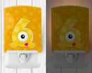 Monster Month 6 Ceramic Night Light Compact, UL-Certified, Ideal for Bedroom, Bathroom, Nursery, Hallway, Kitchen, 6x4x3, Multicolor