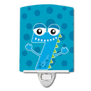 Monster Month 7 Ceramic Night Light Compact, UL-Certified, Ideal for Bedroom, Bathroom, Nursery, Hallway, Kitchen, 6x4x3, Multicolor