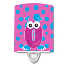 Monster Month 0 Ceramic Night Light Compact, UL-Certified, Ideal for Bedroom, Bathroom, Nursery, Hallway, Kitchen, 6x4x3, Multicolor