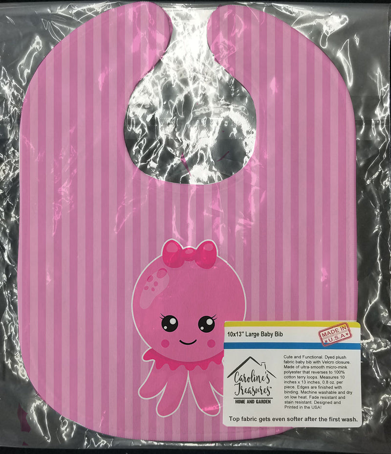 Nautical Pink Octopus Baby Bib BB8905BIB