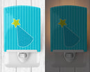 Birthday Hat Ceramic Night Light Compact, UL-Certified, Ideal for Bedroom, Bathroom, Nursery, Hallway, Kitchen, 6x4x3, Multicolor