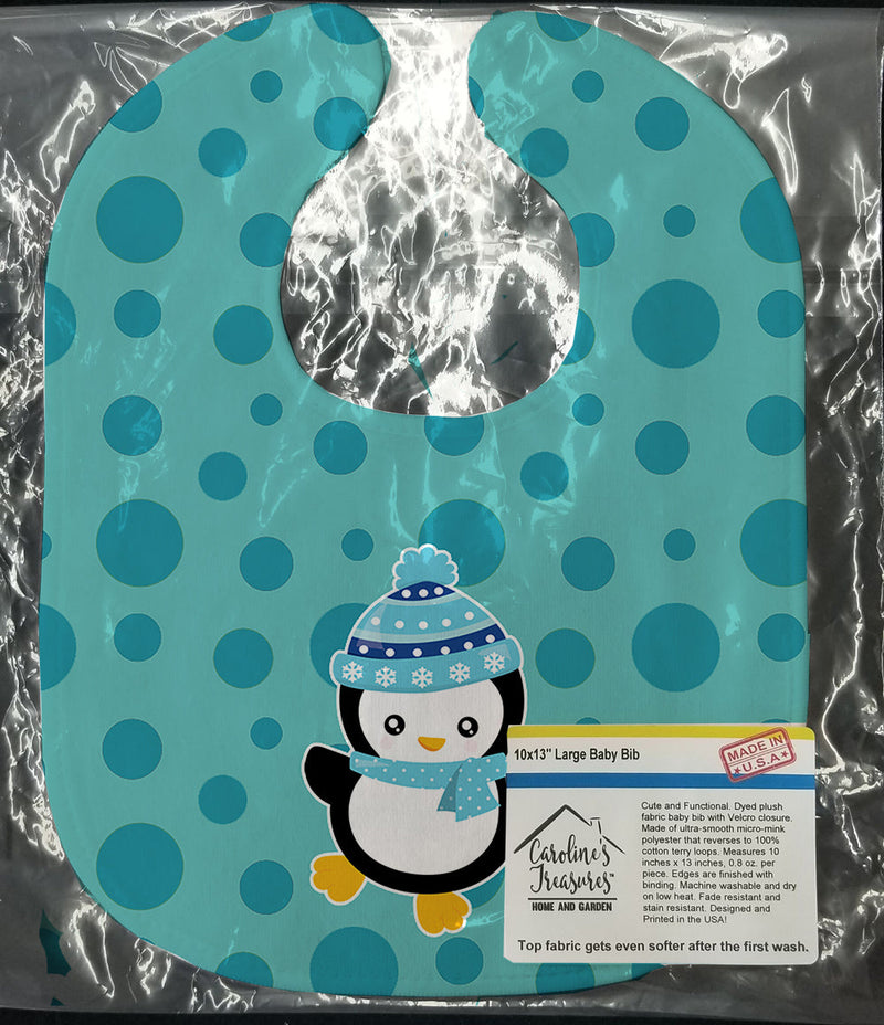 Christmas Penquin Baby Bib BB8940BIB