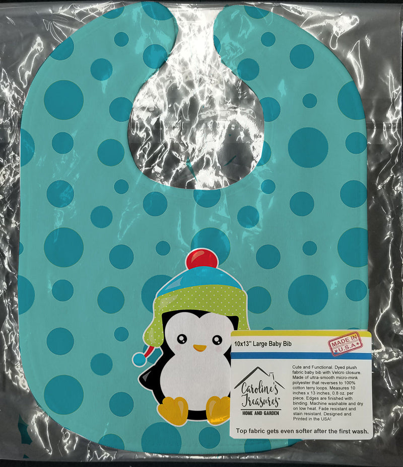 Christmas Penquin Baby Bib BB8942BIB