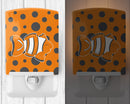 Fish Clown Fish Ceramic Night Light Compact, UL-Certified, Ideal for Bedroom, Bathroom, Nursery, Hallway, Kitchen, 6x4x3, Multicolor