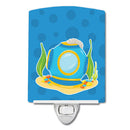 Diving Helmet Ceramic Night Light Compact, UL-Certified, Ideal for Bedroom, Bathroom, Nursery, Hallway, Kitchen, 6x4x3, Multicolor