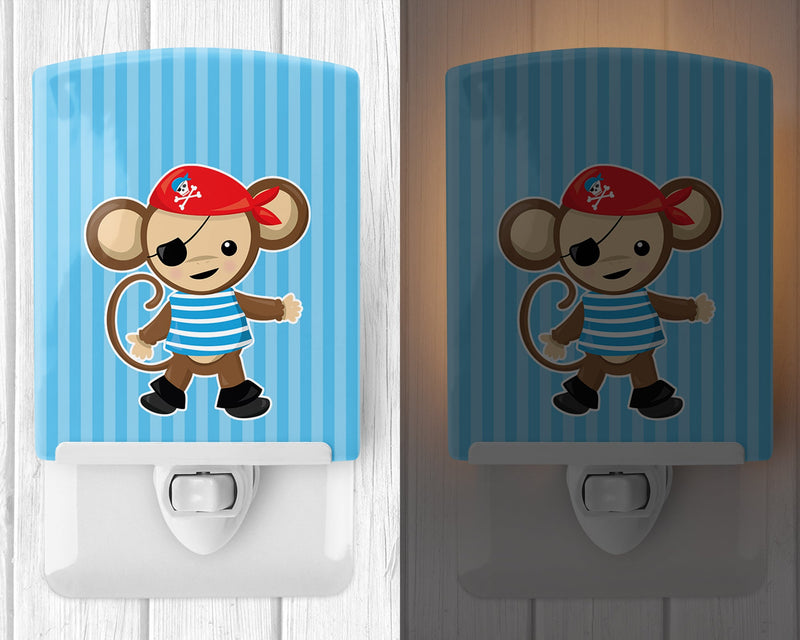 Pirate Monkey Blue Ceramic Night Light BB8972CNL