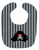 Pirate Hat Baby Bib Easy-Clean Baby Bib Baby Feeding Accessory Baby Mealtime Essential, 10 x 13, Multicolor
