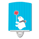 Polar Bear Ceramic Night Light Compact, UL-Certified, Ideal for Bedroom, Bathroom, Nursery, Hallway, Kitchen, 6x4x3, Multicolor