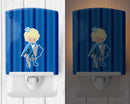 Prince Charming Blonde Ceramic Night Light Compact, UL-Certified, Ideal for Bedroom, Bathroom, Nursery, Hallway, Kitchen, 6x4x3, Multicolor