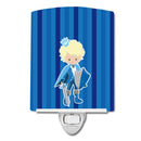 Prince Charming Blonde Ceramic Night Light Compact, UL-Certified, Ideal for Bedroom, Bathroom, Nursery, Hallway, Kitchen, 6x4x3, Multicolor