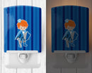 Prince Charming Ginger Ceramic Night Light Compact, UL-Certified, Ideal for Bedroom, Bathroom, Nursery, Hallway, Kitchen, 6x4x3, Multicolor
