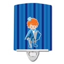 Prince Charming Ginger Ceramic Night Light Compact, UL-Certified, Ideal for Bedroom, Bathroom, Nursery, Hallway, Kitchen, 6x4x3, Multicolor