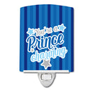 You're a Prince Charming Ceramic Night Light Compact, UL-Certified, Ideal for Bedroom, Bathroom, Nursery, Hallway, Kitchen, 6x4x3, Multicolor
