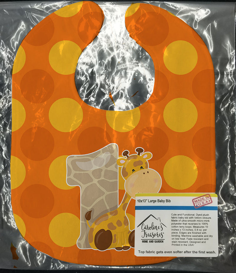 Zoo Month 1 Giraffe Baby Bib BB9008BIB