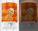 Zoo Month 2 Ceramic Night Light Compact, UL-Certified, Ideal for Bedroom, Bathroom, Nursery, Hallway, Kitchen, 6x4x3, Multicolor