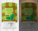 Zoo Month 5 Ceramic Night Light Compact, UL-Certified, Ideal for Bedroom, Bathroom, Nursery, Hallway, Kitchen, 6x4x3, Multicolor