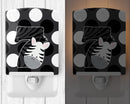 Zoo Month 7 Zebra Ceramic Night Light Compact, UL-Certified, Ideal for Bedroom, Bathroom, Nursery, Hallway, Kitchen, 6x4x3, Multicolor