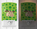 Sloth Ceramic Night Light Compact, UL-Certified, Ideal for Bedroom, Bathroom, Nursery, Hallway, Kitchen, 6x4x3, Multicolor