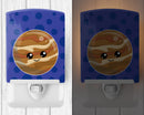 Planets Ceramic Night Light Compact, UL-Certified, Ideal for Bedroom, Bathroom, Nursery, Hallway, Kitchen, 6x4x3, Multicolor