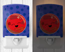 Planets Mercury Ceramic Night Light Compact, UL-Certified, Ideal for Bedroom, Bathroom, Nursery, Hallway, Kitchen, 6x4x3, Multicolor