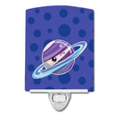 Planets Saturn Ceramic Night Light Compact, UL-Certified, Ideal for Bedroom, Bathroom, Nursery, Hallway, Kitchen, 6x4x3, Multicolor