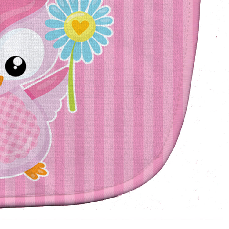 Girl Bird with Flower Pink Baby Bib BB9049BIB