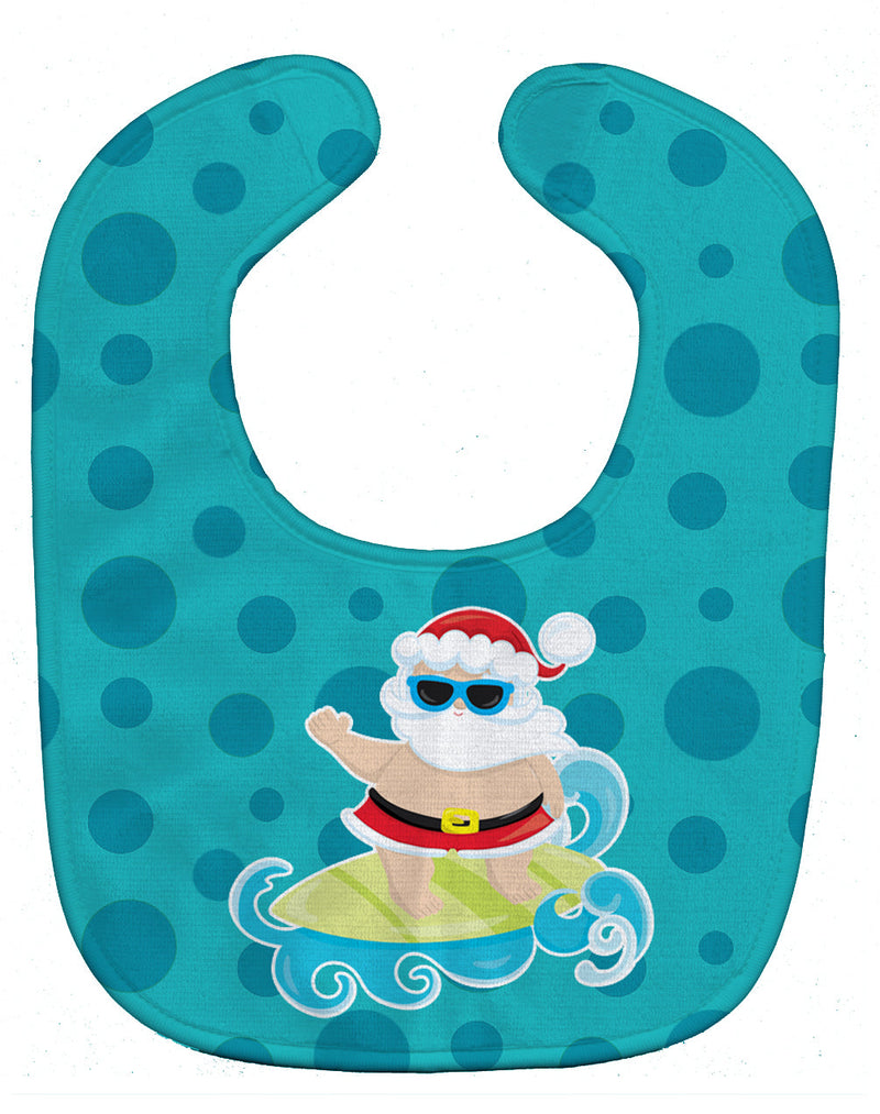 Beach Santa Claus Surfer Baby Bib BB9066BIB