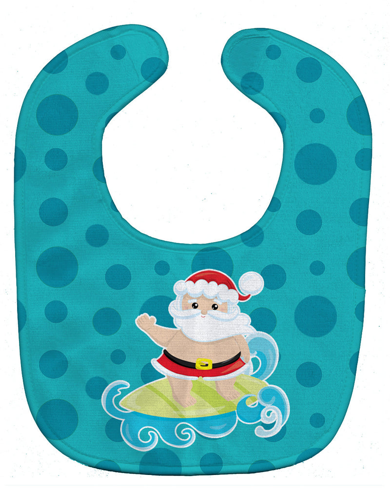 Beach Santa Claus Surfer Baby Bib BB9067BIB