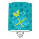 Birthday Present Ceramic Night Light Compact, UL-Certified, Ideal for Bedroom, Bathroom, Nursery, Hallway, Kitchen, 6x4x3, Multicolor