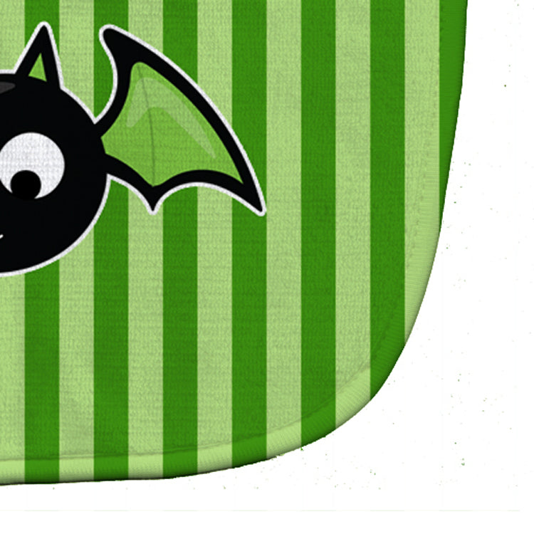 Halloween Bat Green Stripes Baby Bib BB9110BIB