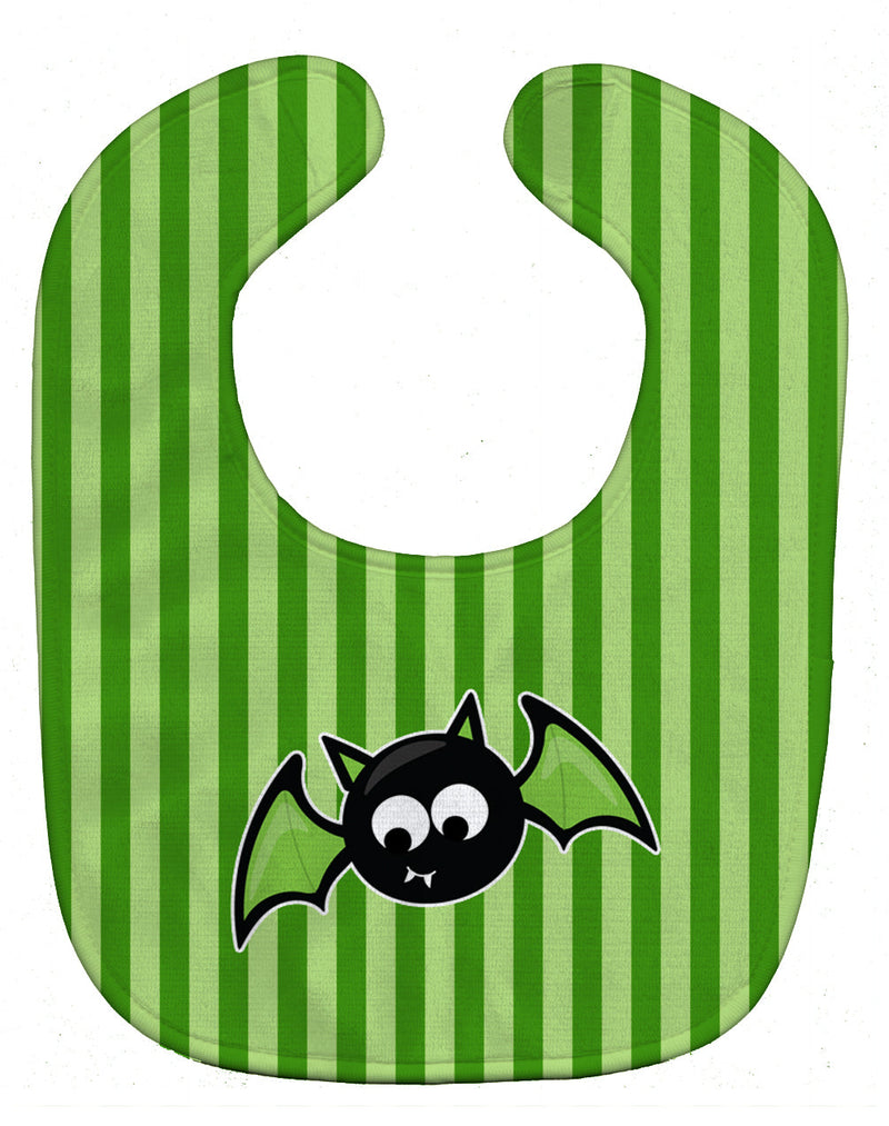 Halloween Bat Green Stripes Baby Bib BB9110BIB