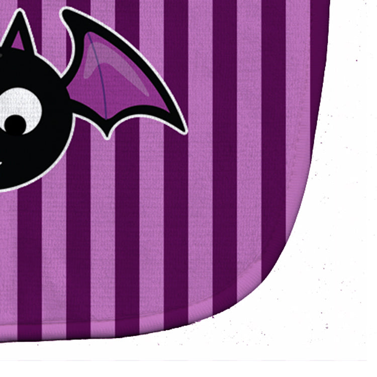 Halloween Bat Purple Stripes Baby Bib BB9111BIB