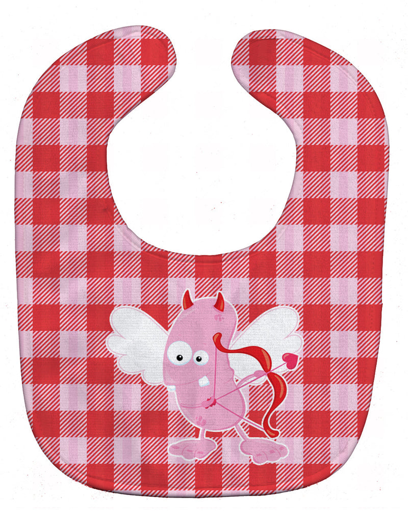 Cupid Monster Angel on Plaid Baby Bib BB9121BIB