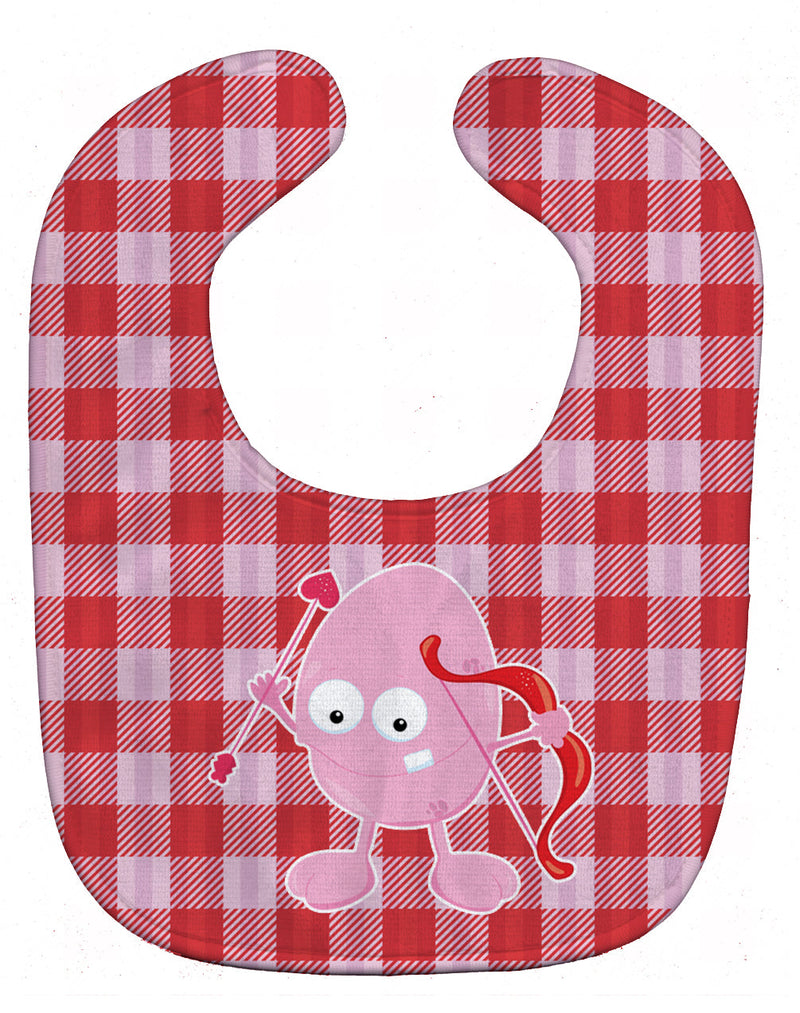 Cupid Monster Angel on Plaid Baby Bib BB9125BIB