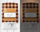 Smores Ceramic Night Light Compact, UL-Certified, Ideal for Bedroom, Bathroom, Nursery, Hallway, Kitchen, 6x4x3, Multicolor