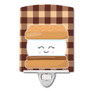 Smores Ceramic Night Light Compact, UL-Certified, Ideal for Bedroom, Bathroom, Nursery, Hallway, Kitchen, 6x4x3, Multicolor