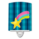 Multicolor Shooting Star Ceramic Night Light Compact, UL-Certified, Ideal for Bedroom, Bathroom, Nursery, Hallway, Kitchen, 6x4x3, Multicolor