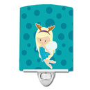 Blonde Haired Christmas Fairy Ceramic Night Light BB9149CNL