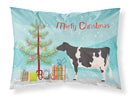 Holstein Cow Christmas Standard Pillowcase Lightweight Super Soft Easy Care Decorative Artwork Pillowcase, Standard