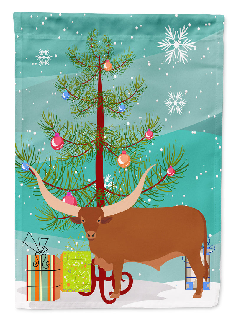 Ankole-Watusu Cow Christmas Garden Flag - Outdoor Decorative Yard Flag BB9190GF