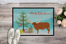 Ankole-Watusu Cow Christmas Doormat - 24x36 Decorative Floor Mat – Indoor/Outdoor Rug with Artistic Flair BB9190JMAT